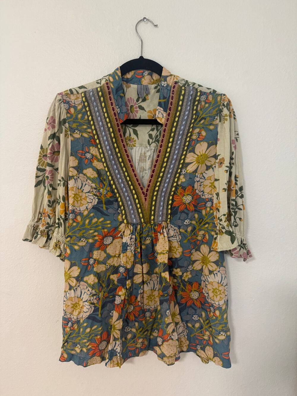 Anthropologie Blank Bl^nk blouse XL